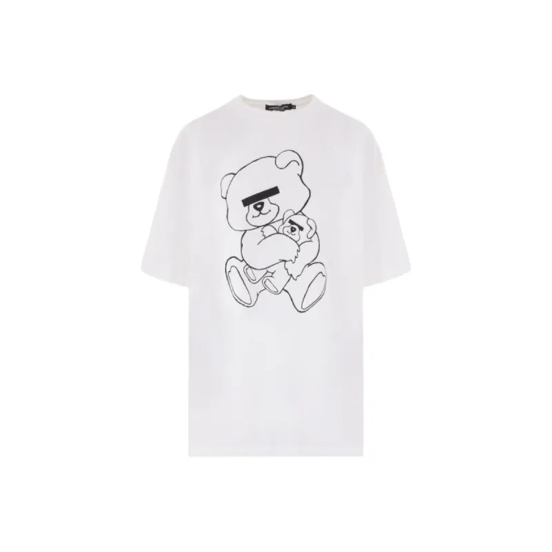 UNDERCOVER Bear print Cotton T shirt-0