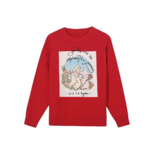 SEIFINI Sweaters Women's Christmas Red