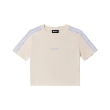 Nerdy Crop Tops Women's Cream