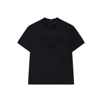 FILA FILA MILANO Italian Luxury Sports Collection T Shirt Women's Jet Black
