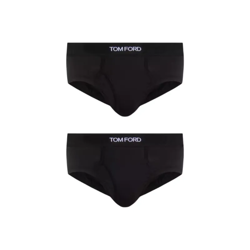 TOM FORD Logo Waistband Pack Of Two Briefs-0