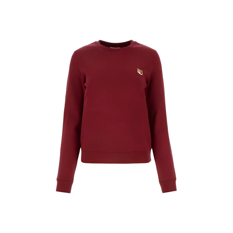 Maison Kitsune Fox Head Patch Crewneck Sweatshirt-0