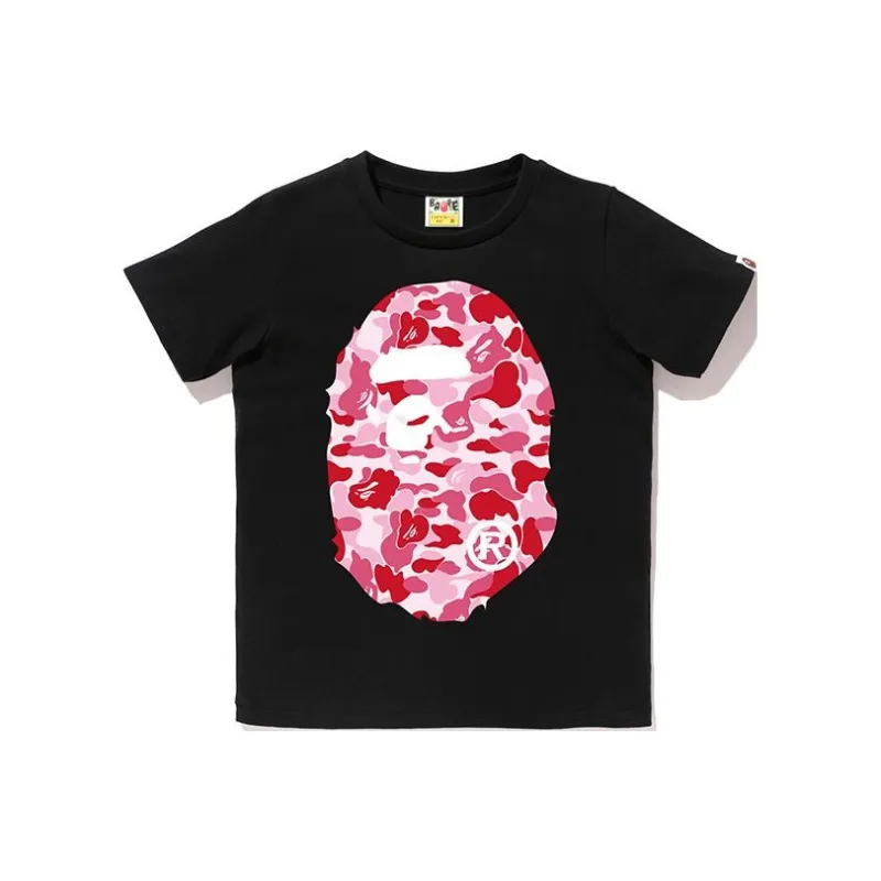 Bape Abc Camo Big Ape Head Tee White/Black-8