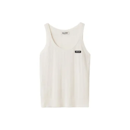 MIU MIU Tank Tops Women's White
