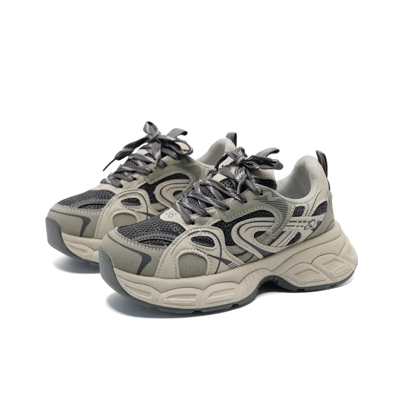 Circle Small Cushioning Support Lightweight Slip Resistant Mat Low Top Chunky Sneakers Women's-2