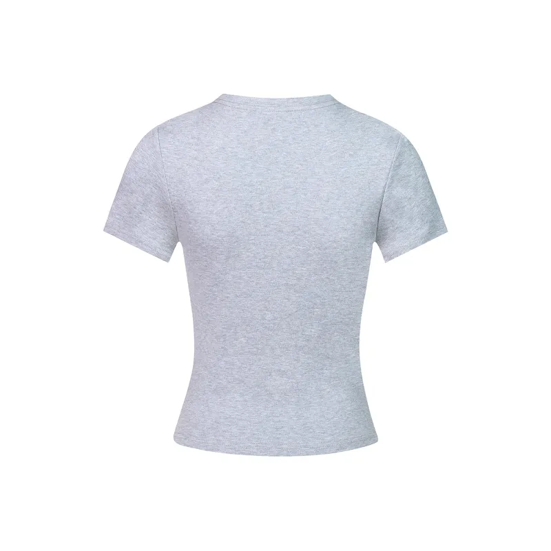 LKOD T Shirts Women's Gray-1