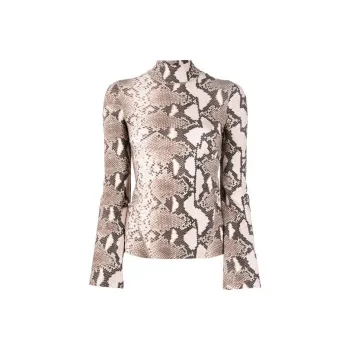 Stella McCartney Leopard Pattern Highneck Top