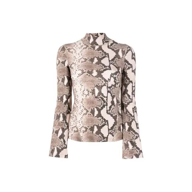 Stella McCartney Leopard Pattern Highneck Top-0