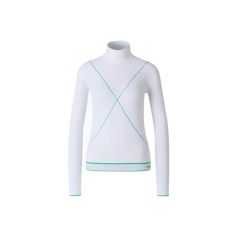 Bottega Veneta Turtleneck Contrast Stitched Jumper-0