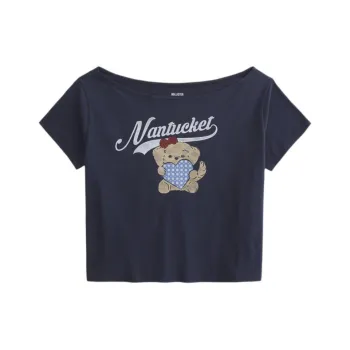 Hollister T Shirt Women's Marine Blue