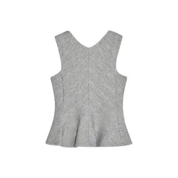 ZARA Tank Tops Women's 1Zebra Print Gray