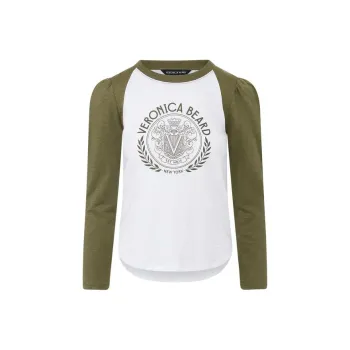 VERONICA BEARD Mason Logo Baseball Tee T-Shirt Women's White