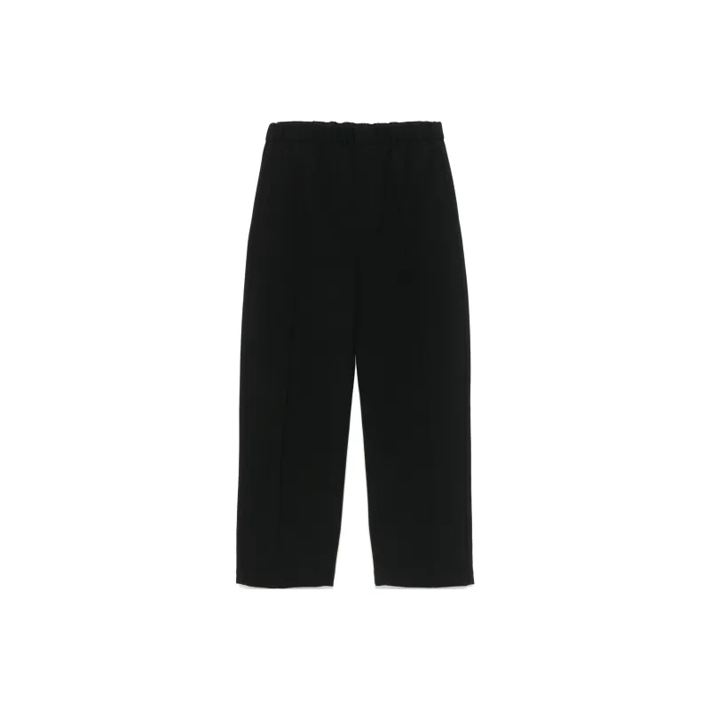 JIL SANDER Textured Wool Trousers-0