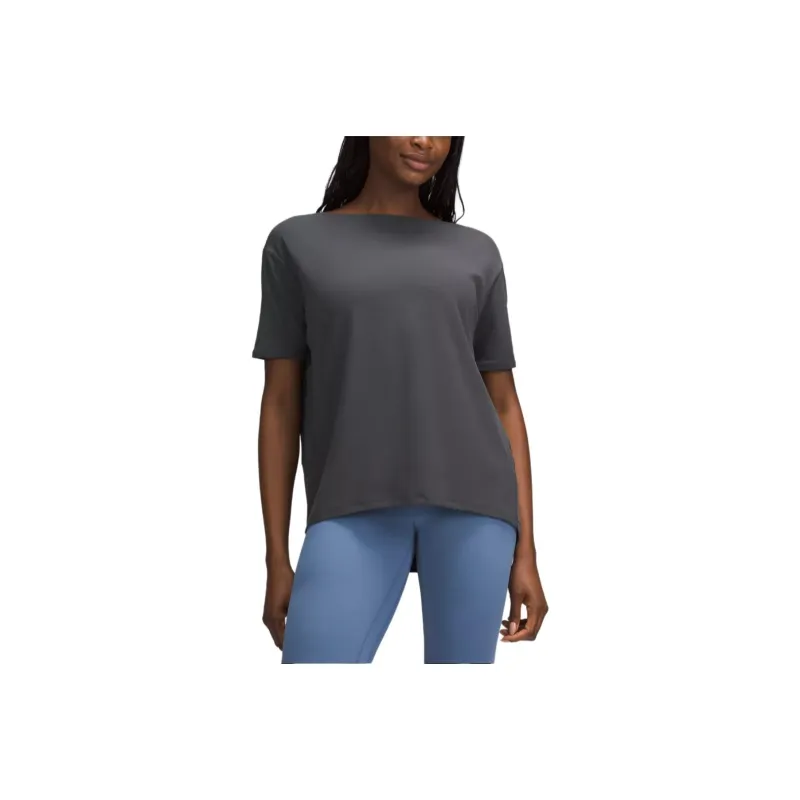 Lululemon Back In Action T-Shirt Women's Graphite Gray-0