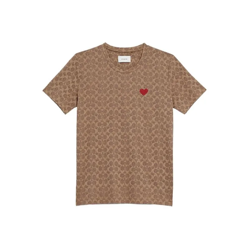 COACH Regular T-Shirt Women's Brown-0