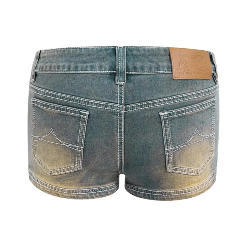 Fashion Denim Shorts Women's Nostalgic Blue Tone-1