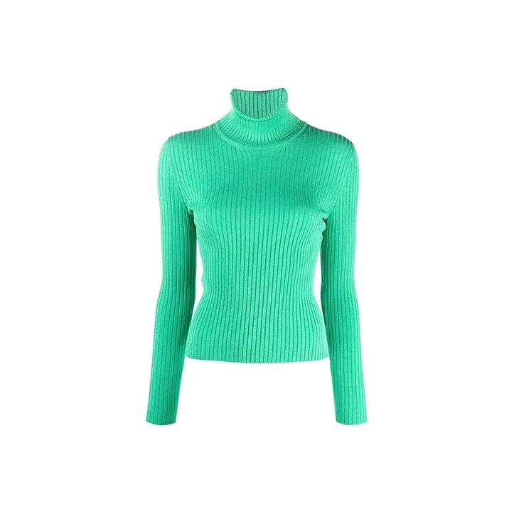 GUCCI Ribbed Turtleneck Sweater Green-0