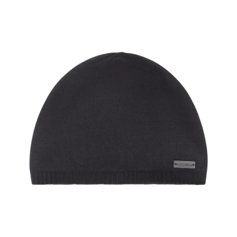 SAINT LAURENT Logo Patch Beanie-0