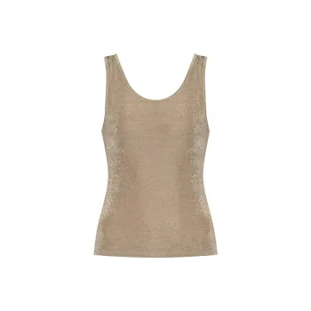 Ami Paris Sleeveless Ribbed Top