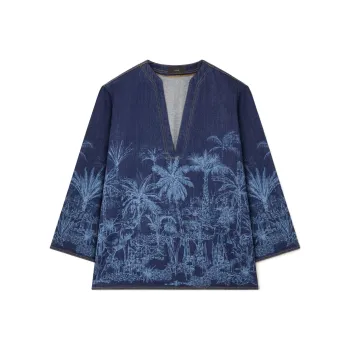 Alanui Loose Fit Denim Blouse