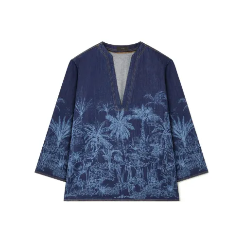 Alanui Loose Fit Denim Blouse