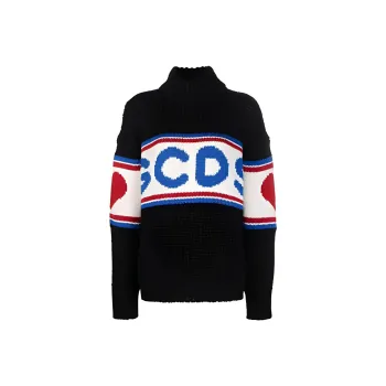 GCDS FW21 Loose Fit Sweater Women's Black