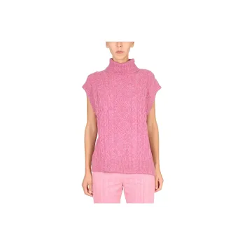 BAUM UND PFERDGARTEN Roll neck Cable knit Top