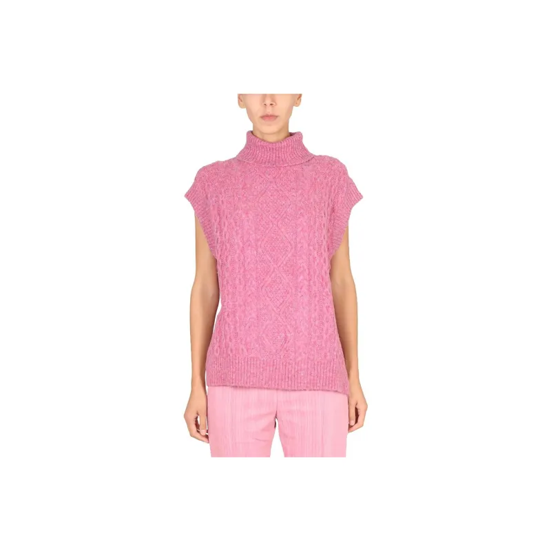 BAUM UND PFERDGARTEN Roll neck Cable knit Top-0