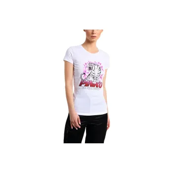 PINKO Tiger Printed Crewneck T-Shirt