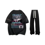 Black+Black Casual Pants (Couple Set)