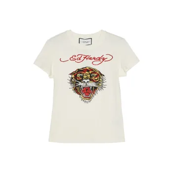 Ed Hardy Classic Series T Shirt Women's Ivory White