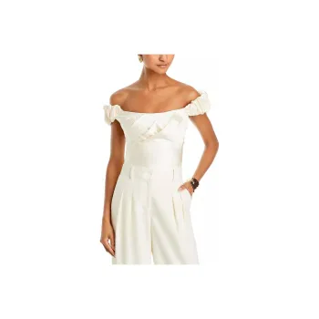 LOVESHACKFANCY Crop Tops Women's White