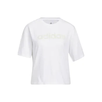 adidas Water Tiger Graphic Crop Tee White