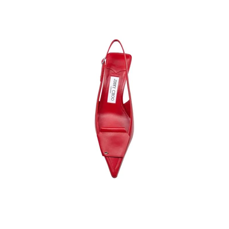 Jimmy Choo Frances Slim Heel High Heels 6cm Women's Red-4