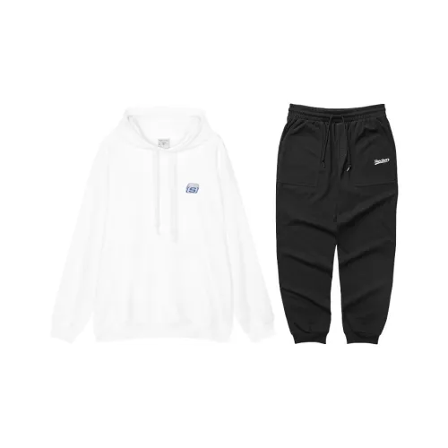 Skechers Sweatshirt Set Unisex Bright White+Carbon Black