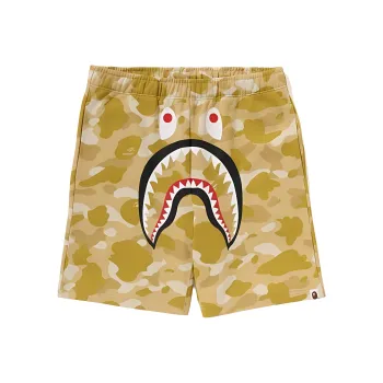 A BATHING APE Color Camo Shark Sweat Shorts SS24