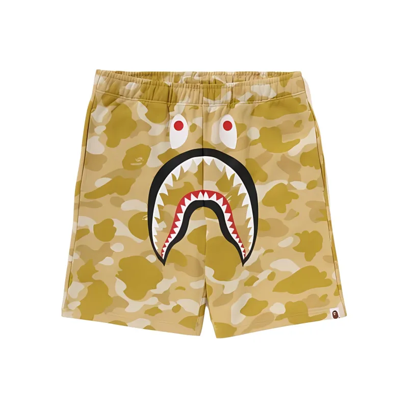 A BATHING APE Color Camo Shark Sweat Shorts SS24-6