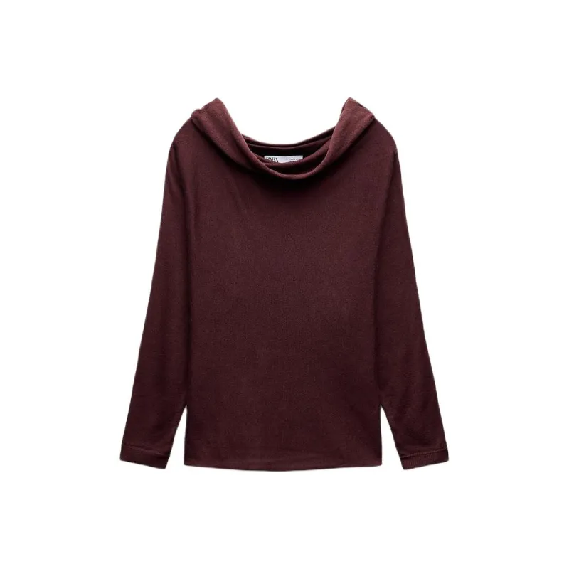 ZARA Sweaters Women's Dark Red-0