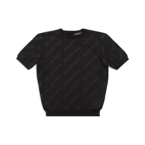 Balenciaga neck Sweaters Women's Black