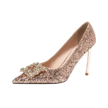 Zomila Slim Heel High Heels Women's Champagne