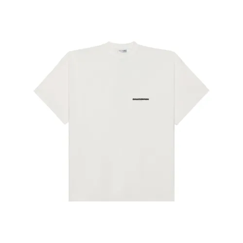 Balenciaga Drop Shoulder Sleeve T Shirt Women's White