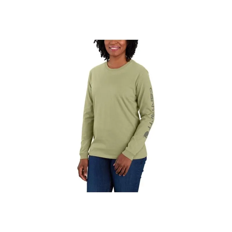 Carhartt LOOSE FIT HEAVYWEIGHT LONG SLEEVE LOGO SLEEVE GRAPHIC T Shirt Women's-12