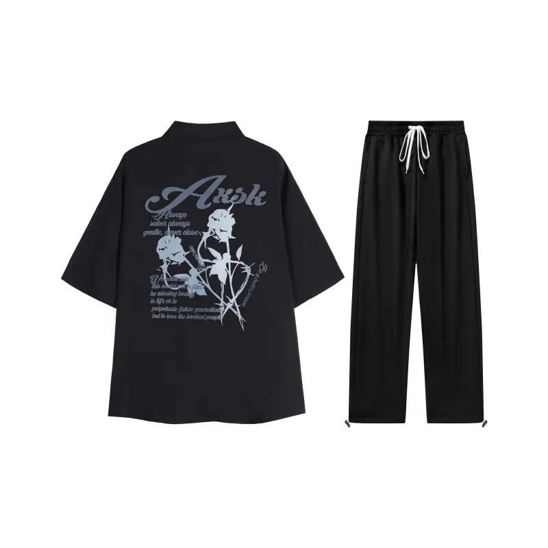 A.X.S.K Shirt Matching Set Unisex-0