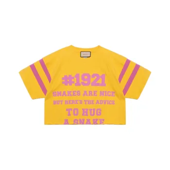 GUCCI 1921 L'Aveugle Par Amour Cropped T shirt