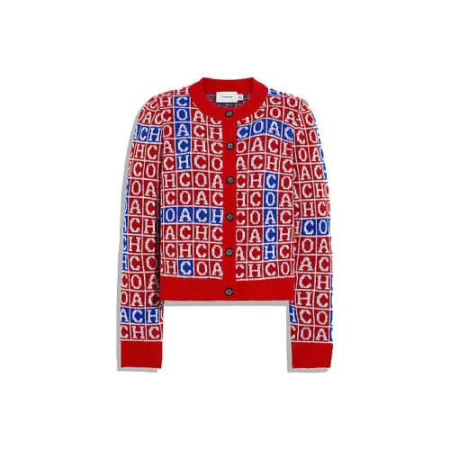 COACH FW21 Loose Fit Sweater Women's Red