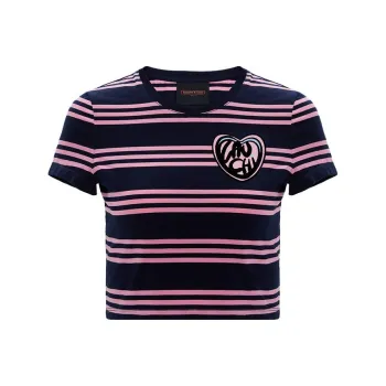 Laurence & Chico Crop Tops Women's Black Pink