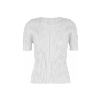 PLEATS PLEASE ISSEY MIYAKE SS22 T Shirt Women's White