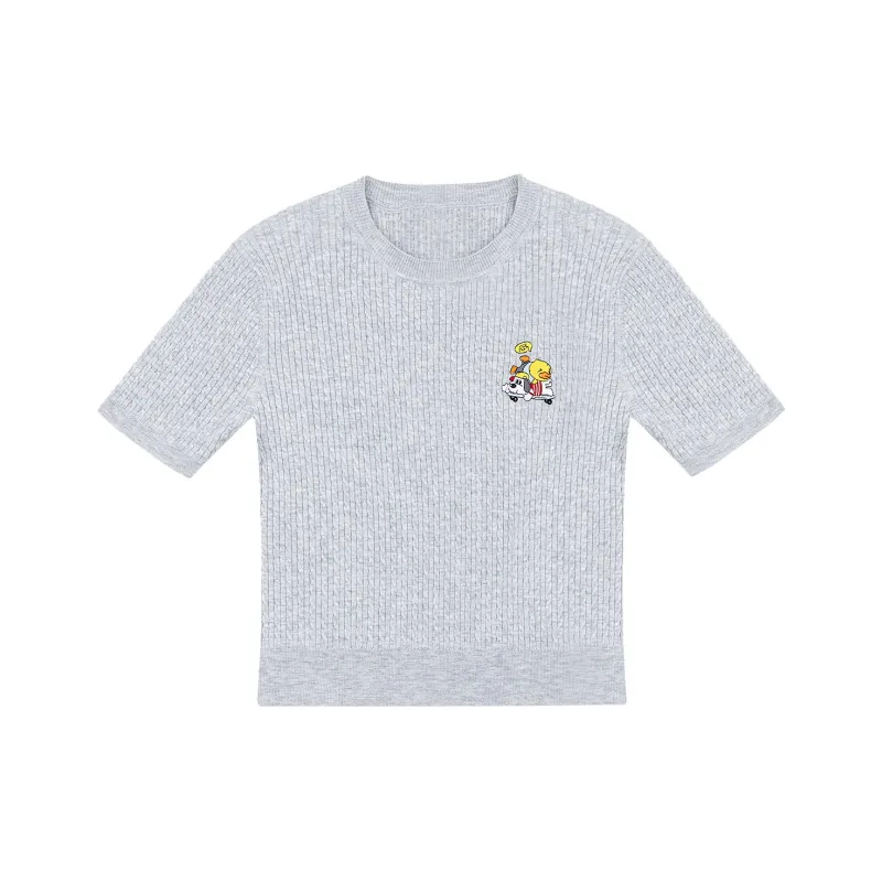 B.Duck T Shirt Women's Light Gray-0