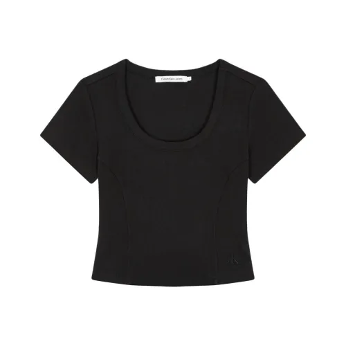 CALVIN KLEIN T Crop Women's Black