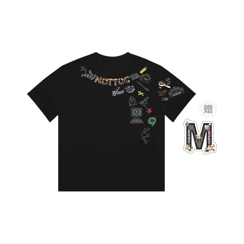 Cotton Shopping Set in Sleeve T Shirt Unisex-4